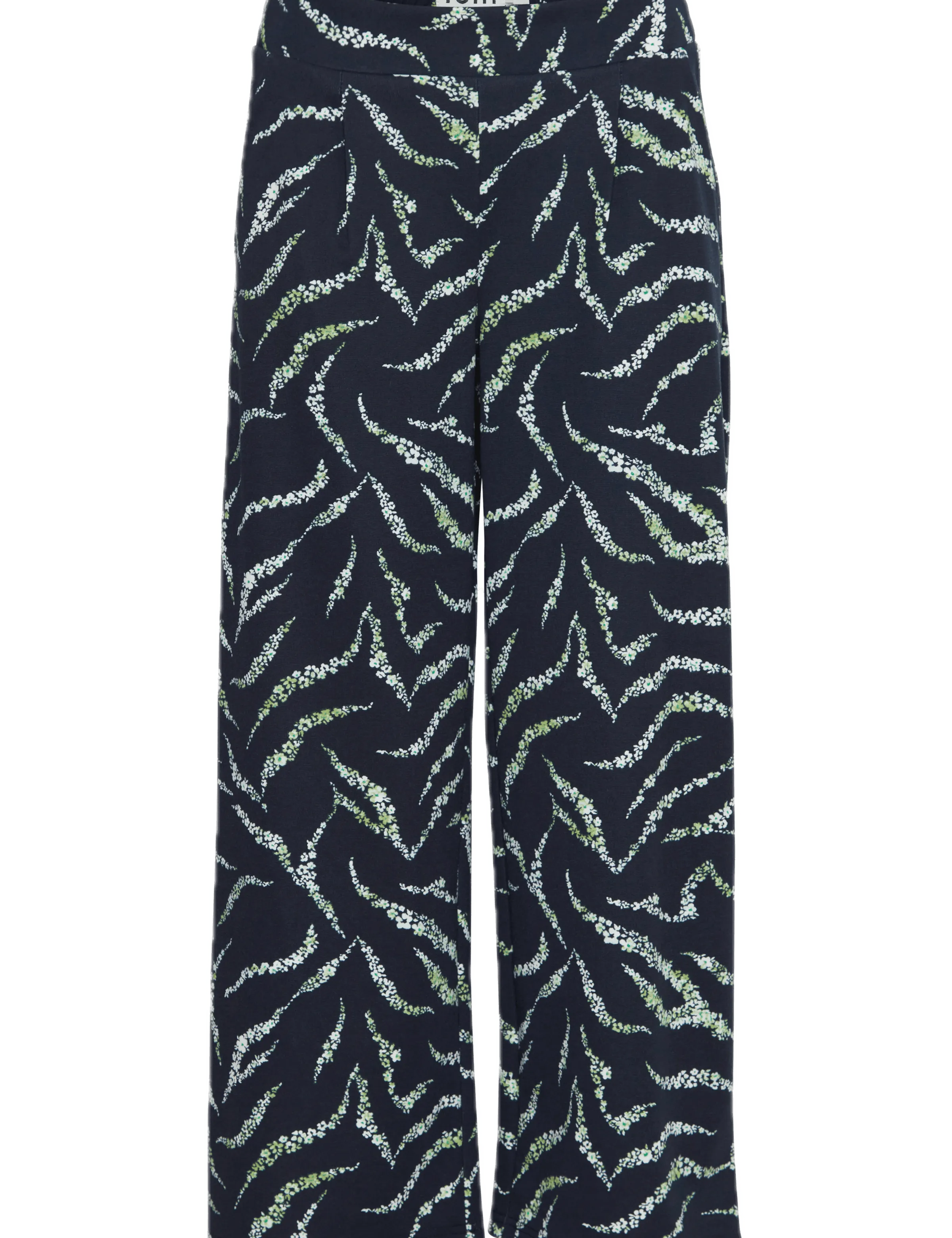 Pantalones ICHI Kate Total Eclipse Zebra Flower - ECRU