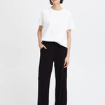 Pantalones ICHI Lima Black - ECRU