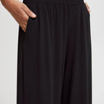 Pantalones ICHI Lima Black - ECRU
