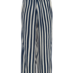 Pantalones ICHI Marrakech Total Eclipse Stripes - ECRU