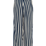 Pantalones ICHI Marrakech Total Eclipse Stripes - ECRU