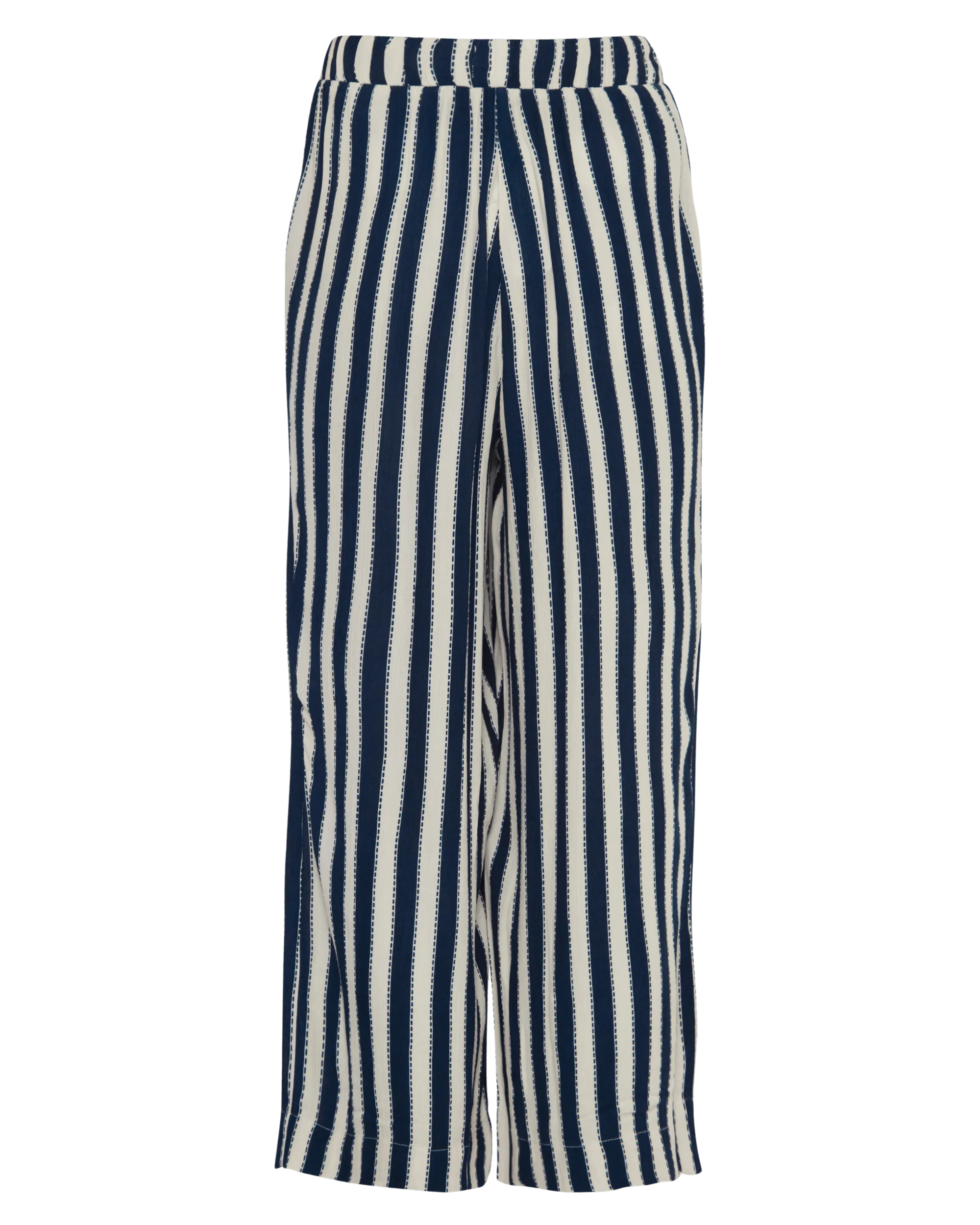 Pantalones ICHI Marrakech Total Eclipse Stripes - ECRU