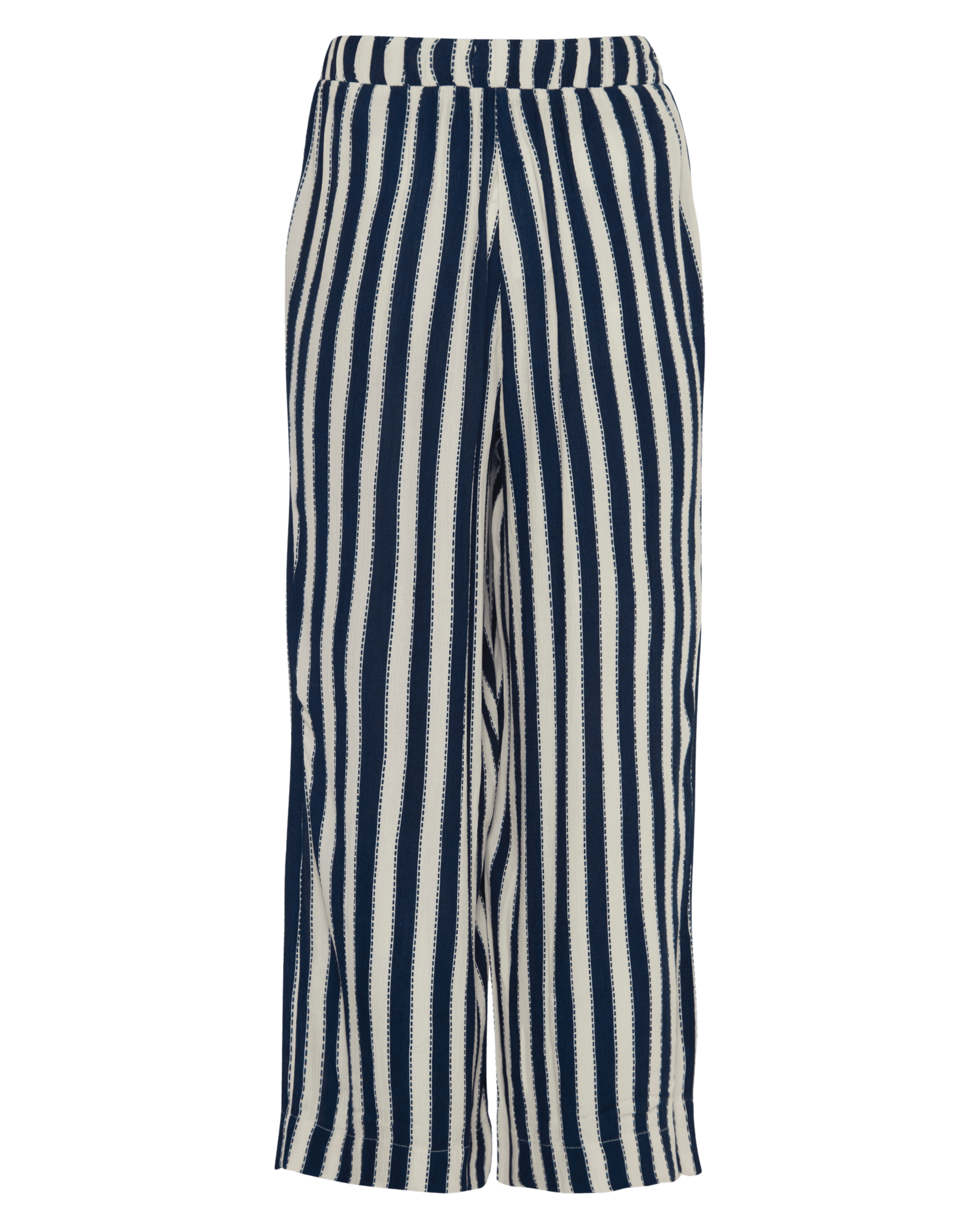 Pantalones ICHI Marrakech Total Eclipse Stripes - ECRU