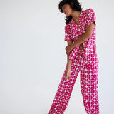 Pantalones ICHI Nasreen Love Potion - ECRU