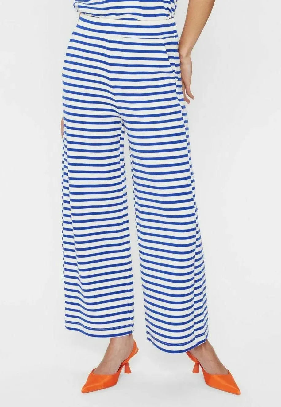 Pantalones Nümph Nuhuba Dazzling Blue - ECRU