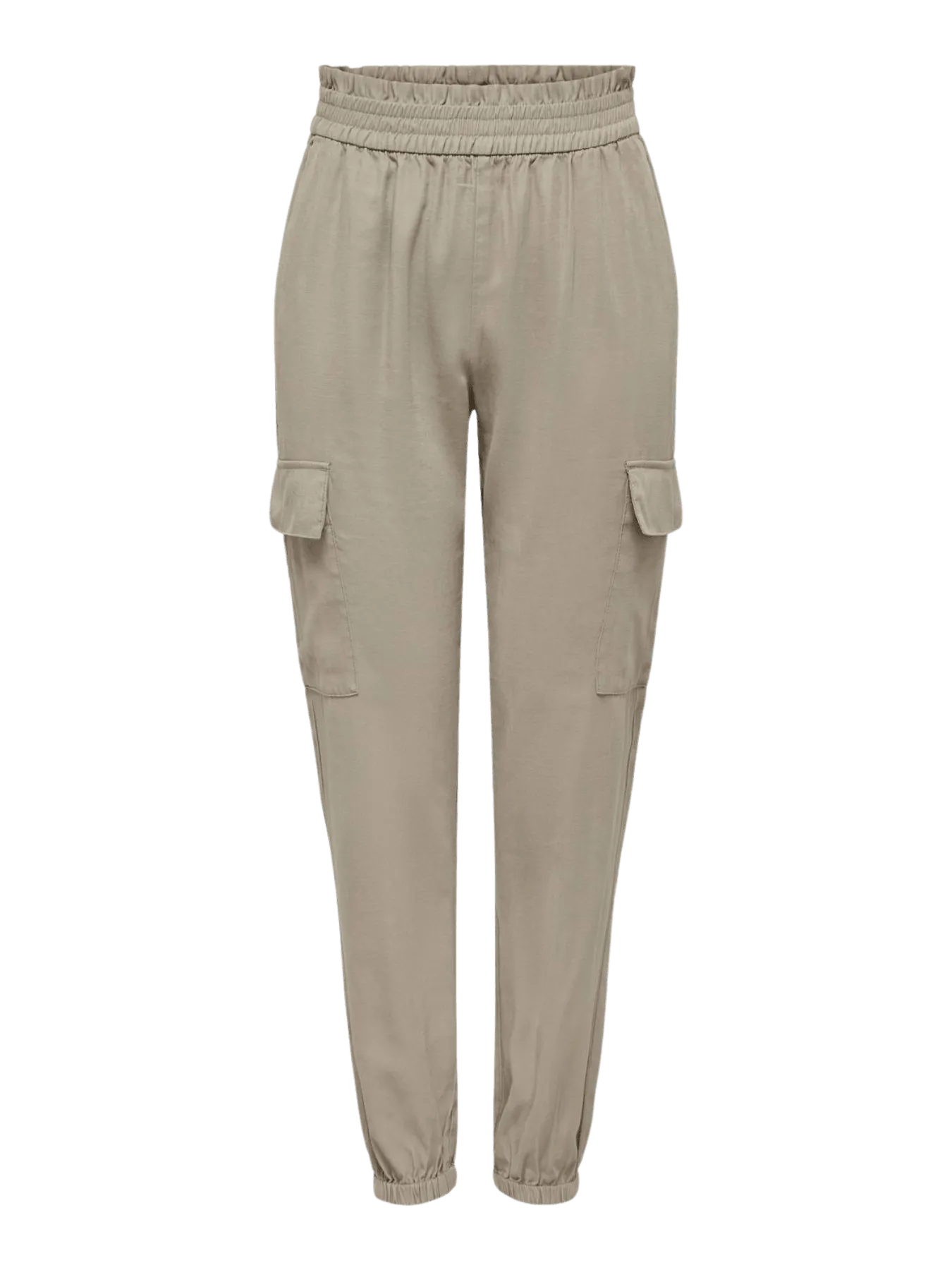 Pantalones ONLY Laris Cargo Pure Cashmere - ECRU