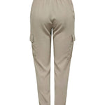 Pantalones ONLY Laris Cargo Pure Cashmere - ECRU