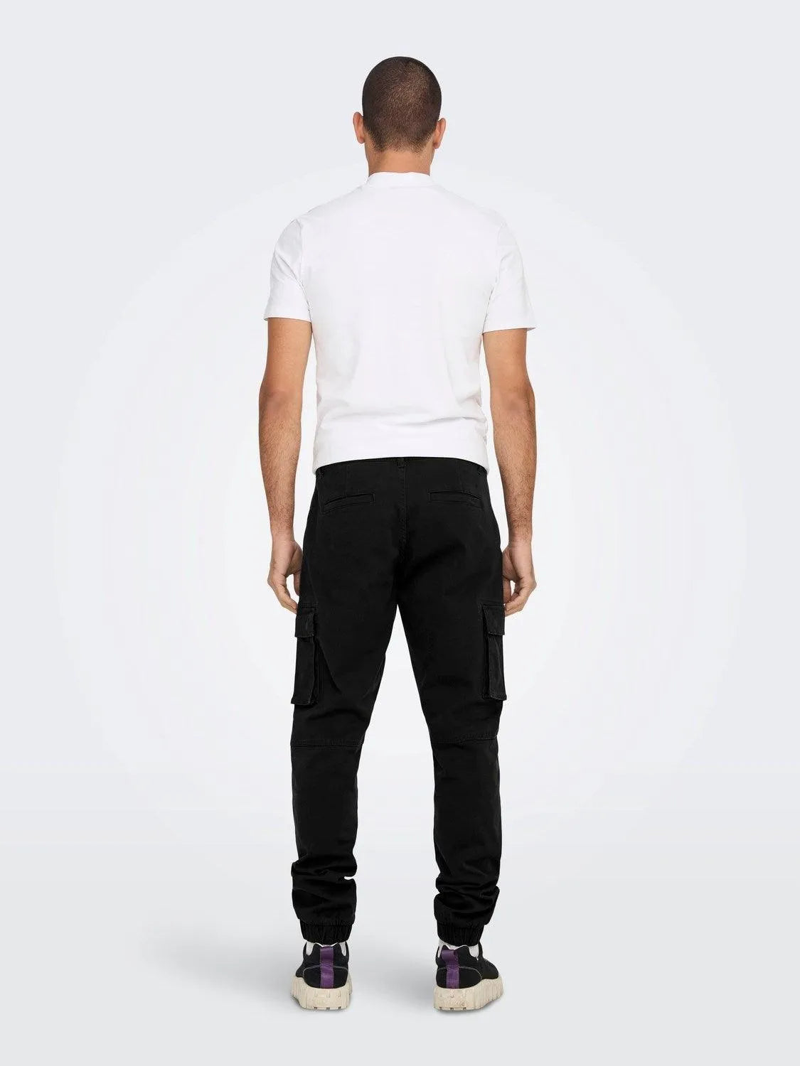 Pantalones Only&Sons Cargo Cam Black - ECRU