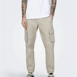 Pantalones Only&Sons Cargo Cam Silver Lining - ECRU
