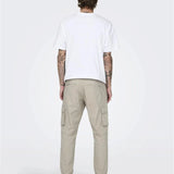 Pantalones Only&Sons Cargo Cam Silver Lining - ECRU