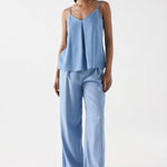 Pantalones Salsa Jeans Anchos Lightdenim - ECRU