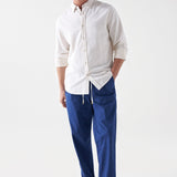 Pantalones Salsa Jeans Cropped Chino Drawstring Paper Touch - ECRU