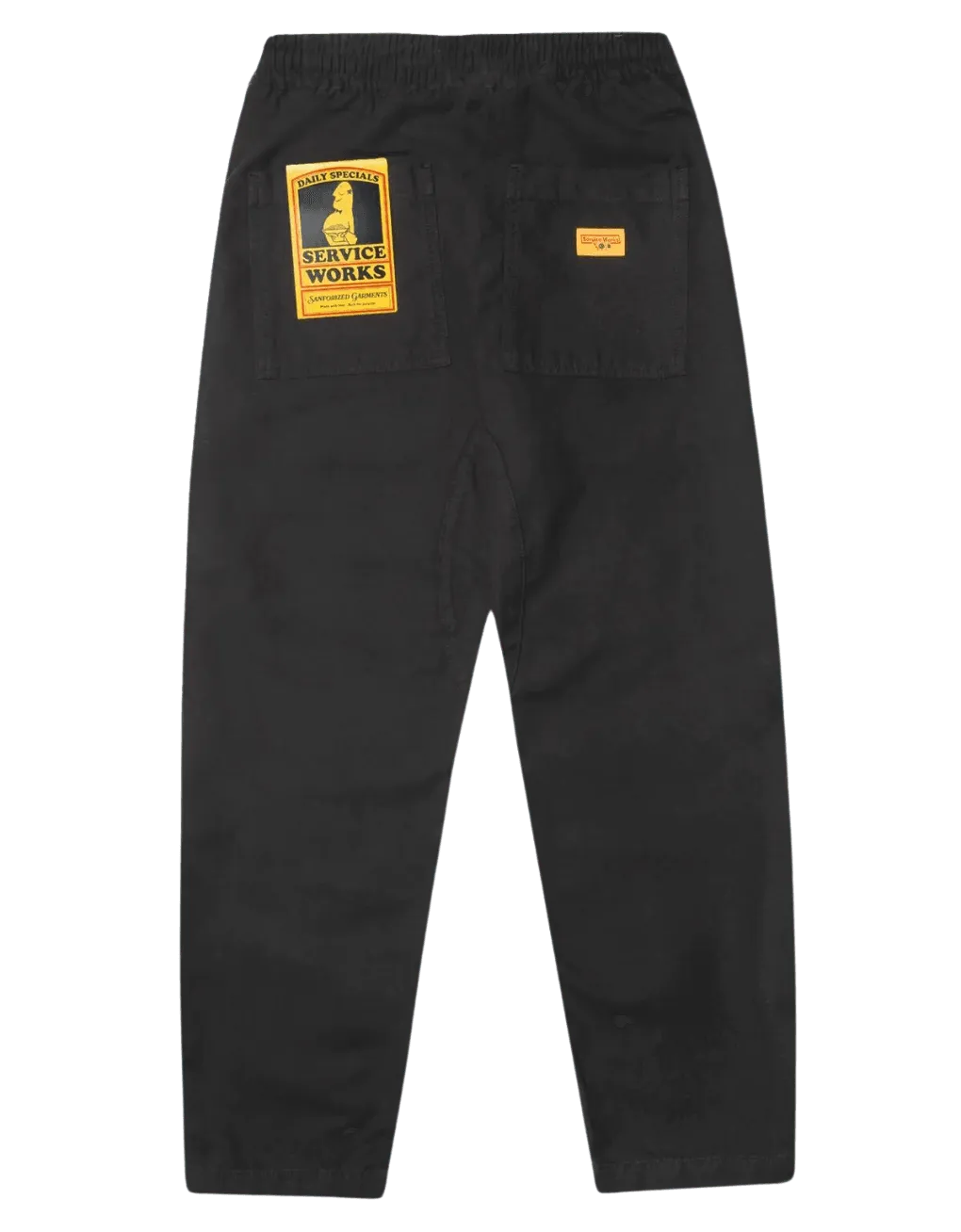 Pantalones Service Works Classic Chef Black - ECRU