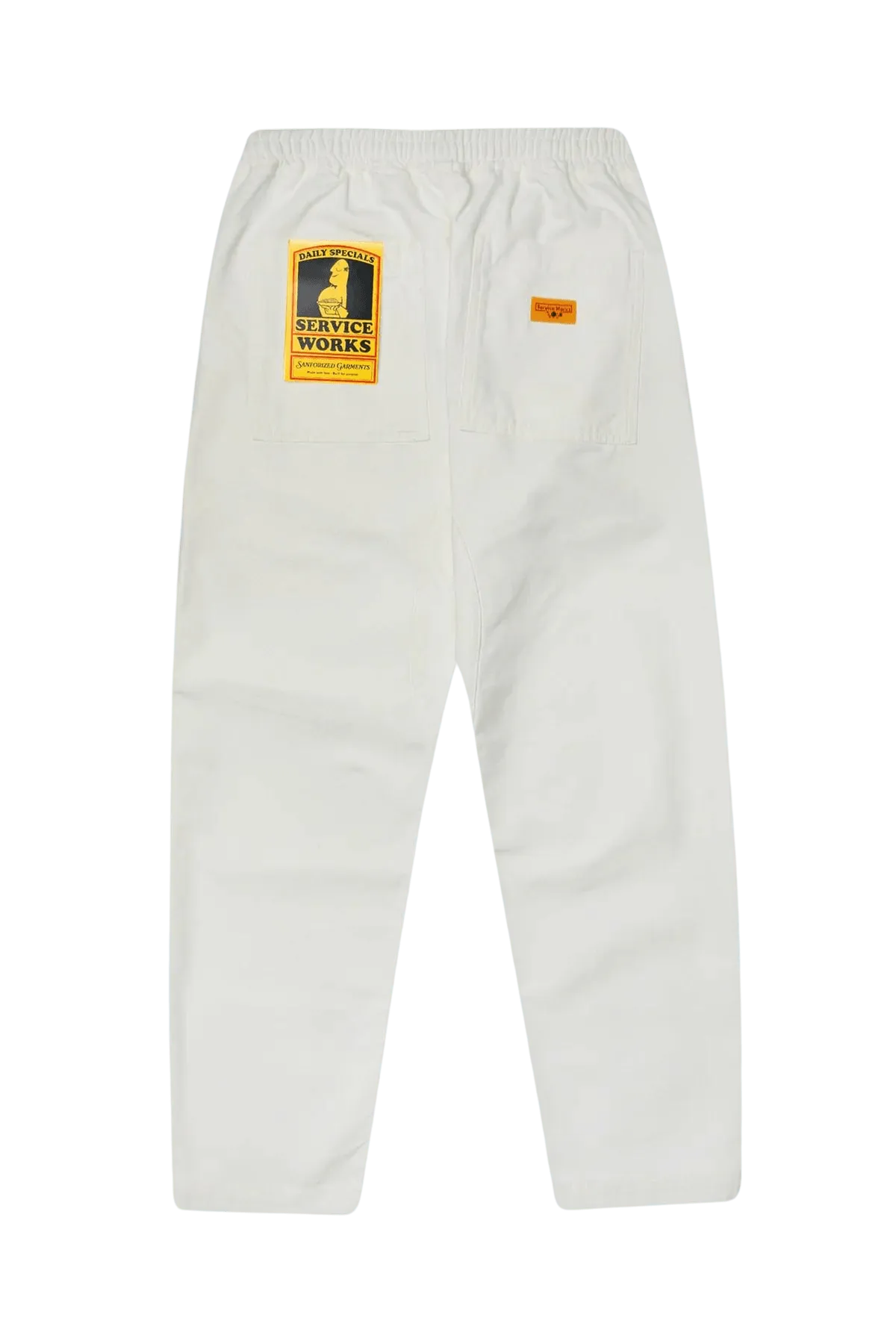 Pantalones Service Works Classic Chef Off White - ECRU