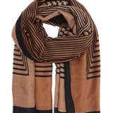 Pañuelo B.Young Wal Black Mix - ECRU