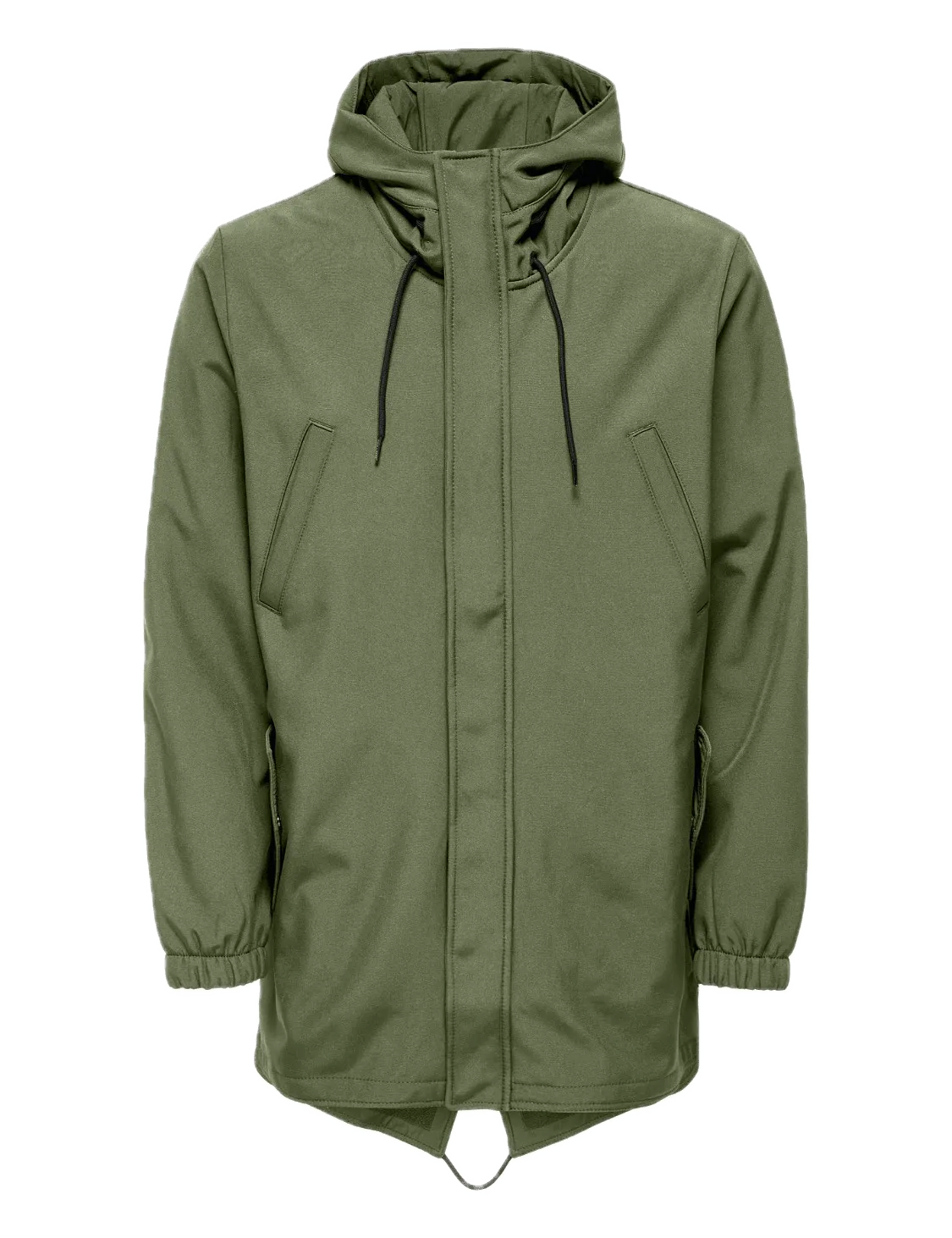 Parka Only&Sons Hall Softshell Oliva - ECRU