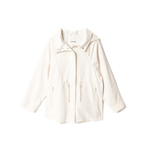 Parka Salsa Corta con Capucha - ECRU