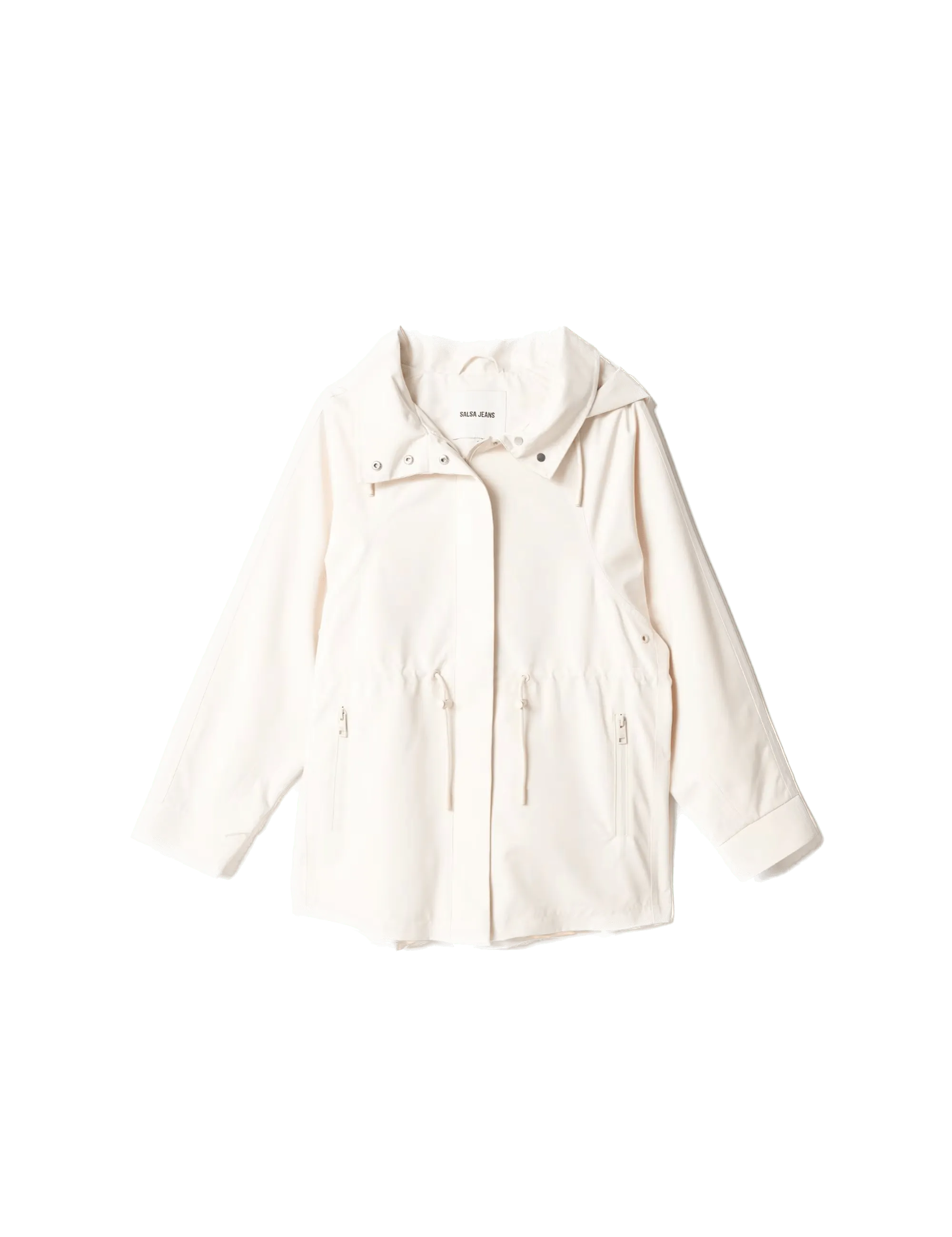 Parka Salsa Corta con Capucha - ECRU