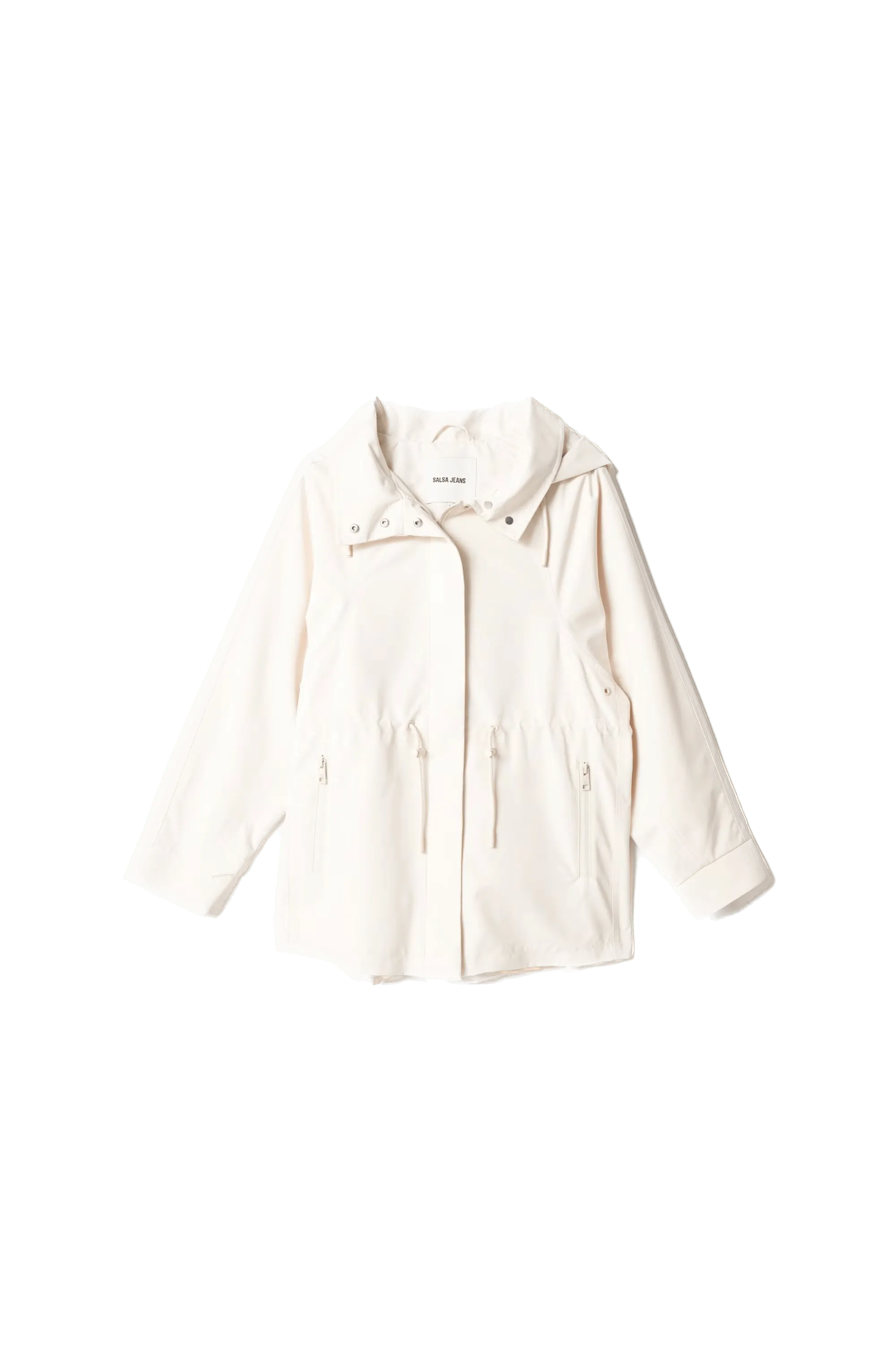 Parka Salsa Corta con Capucha - ECRU