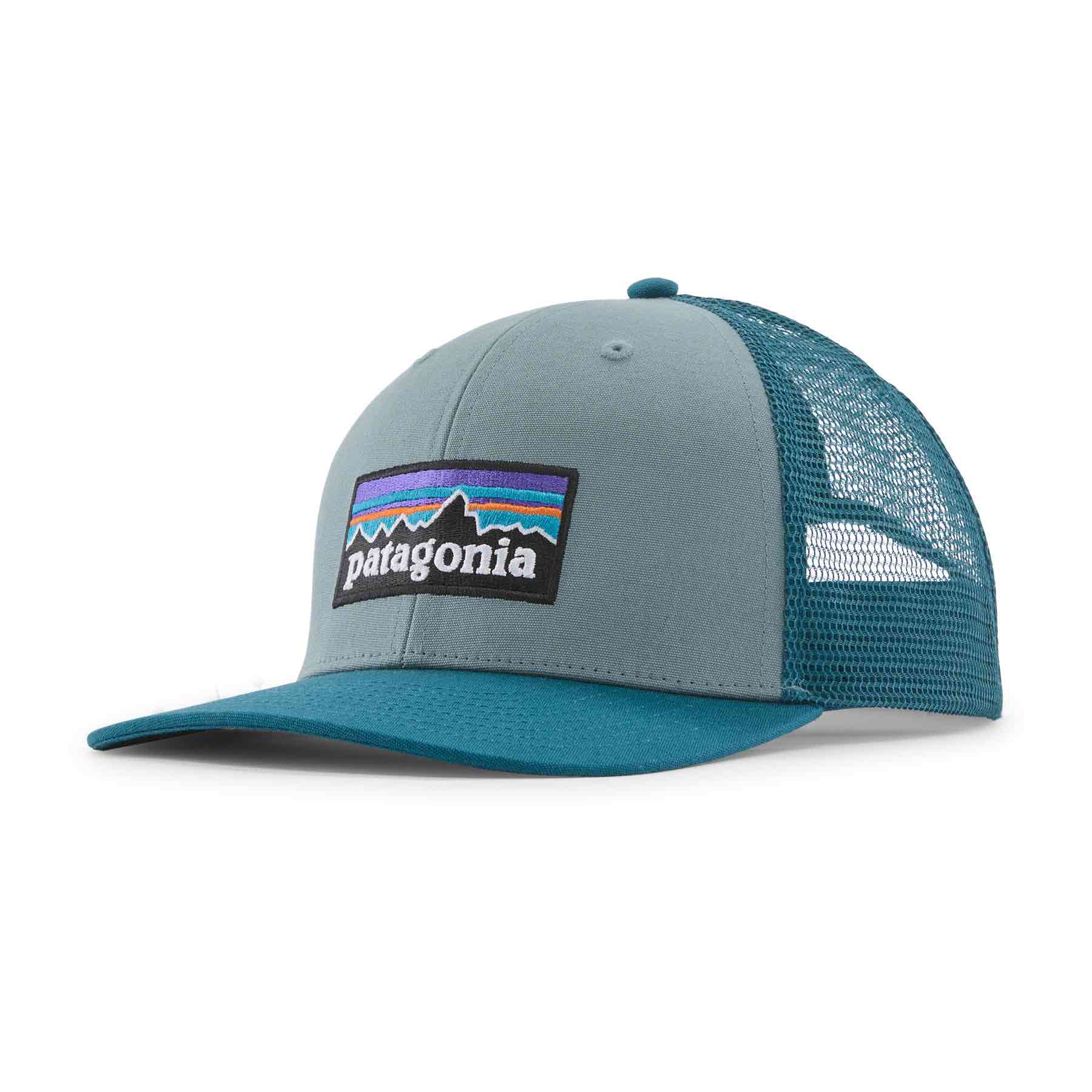 Gorra Patagonia P-6 Logo Trucker Blue Sage – fotografía de producto