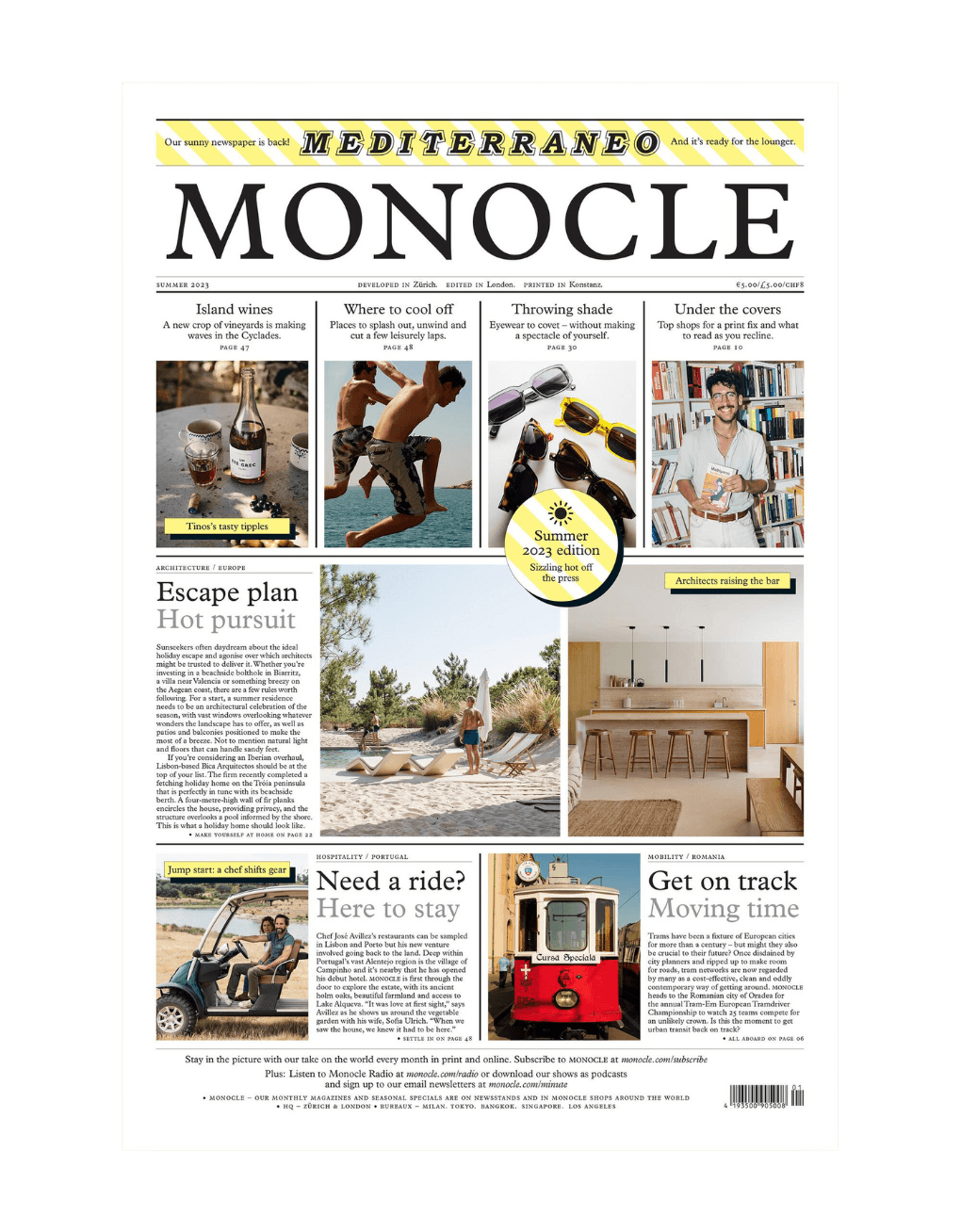 Periódico Monocle Mediterráneo 2023 - ECRU