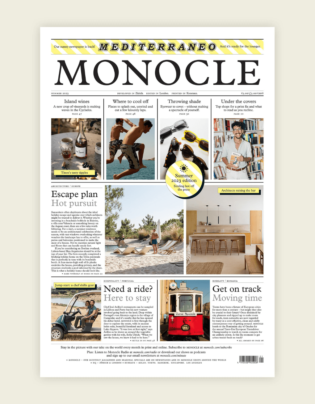 Periódico Monocle Mediterráneo 2023 - ECRU