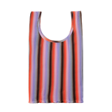 Bolsa BAGGU Pleated Gradient Stripe Poppy & Lilac