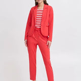 B.YOUNG Rizetta Poinsettia Blazer