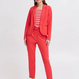 B.YOUNG Rizetta Poinsettia Blazer