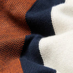 Polo Ben Sherman de Punto a Rayas Verticales Dark Navy - ECRU