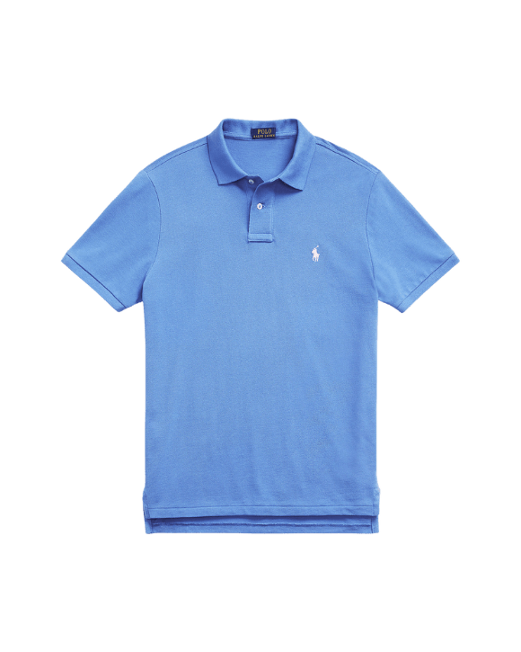Polo de Hombre Polo Ralph Lauren Slim Fit Mesh New England Blue - ECRU