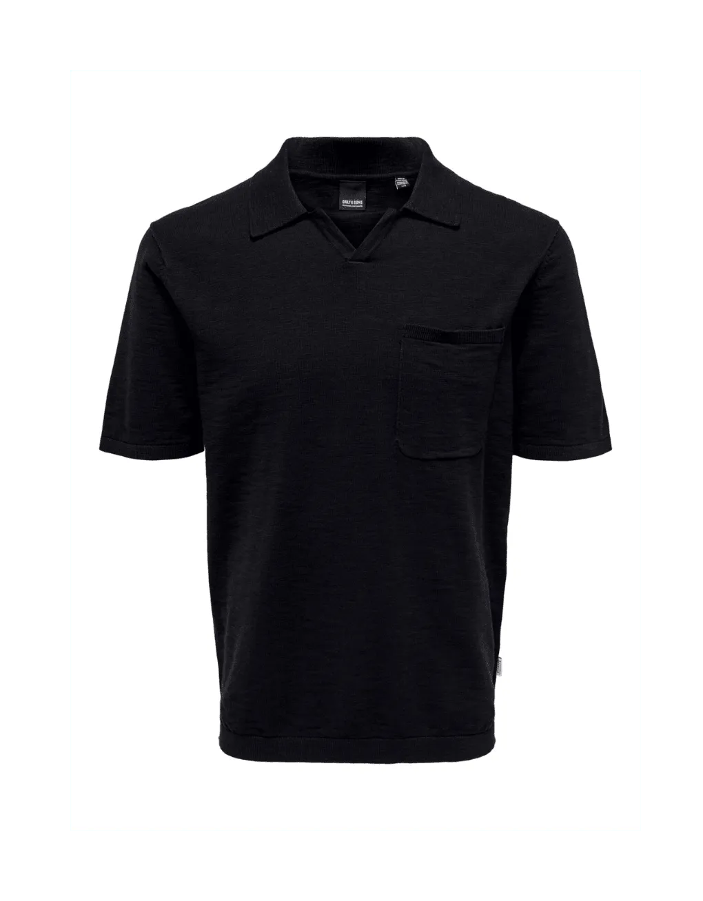 Polo de Punto Only & Sons Ace Slub Dark Navy - ECRU