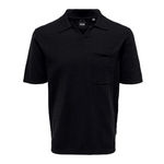 Polo de Punto Only & Sons Ace Slub Dark Navy - ECRU
