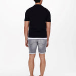 Polo de Punto Only & Sons Ace Slub Dark Navy - ECRU