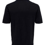 Polo de Punto Only & Sons Ace Slub Dark Navy - ECRU