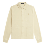 Polo Fred Perry de punto y manga larga con botones - ECRU