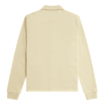 Polo Fred Perry de punto y manga larga con botones - ECRU