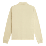 Polo Fred Perry de punto y manga larga con botones - ECRU