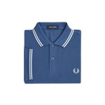 Polo Fred Perry M3600 Azul Medianoche Crudo Hielo Claro - ECRU