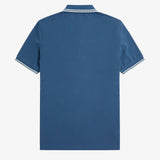 Polo Fred Perry M3600 Azul Medianoche Crudo Hielo Claro - ECRU