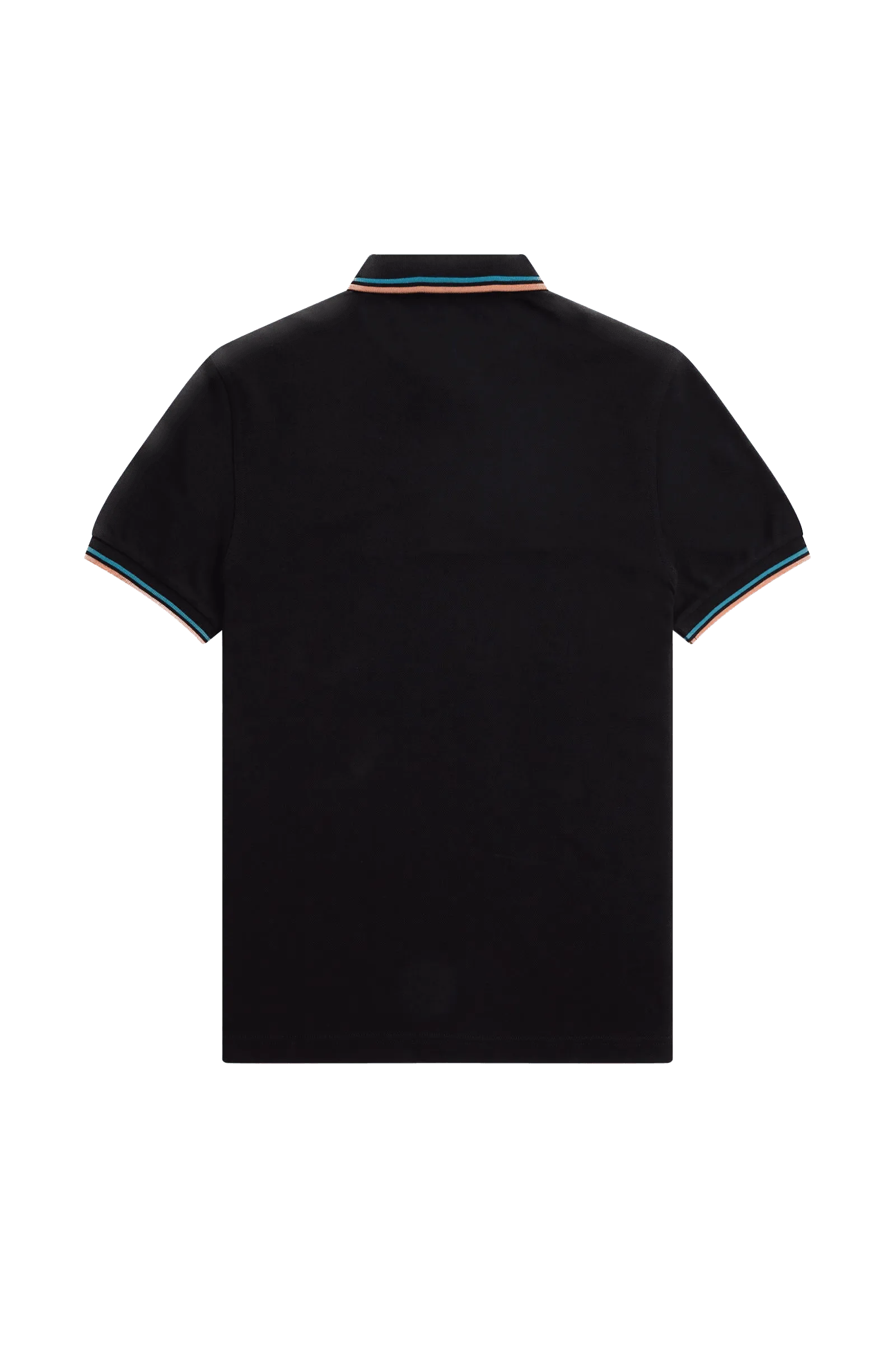 Polo Fred Perry M3600 Negro Azul cibernético Óxido claro - ECRU