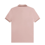 Polo Fred Perry M3600 Rosa empolvado Piedra sombreado Rojo oscuro - ECRU