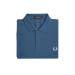 Polo Fred Perry M6000 Azul Medianoche Hielo Claro - ECRU
