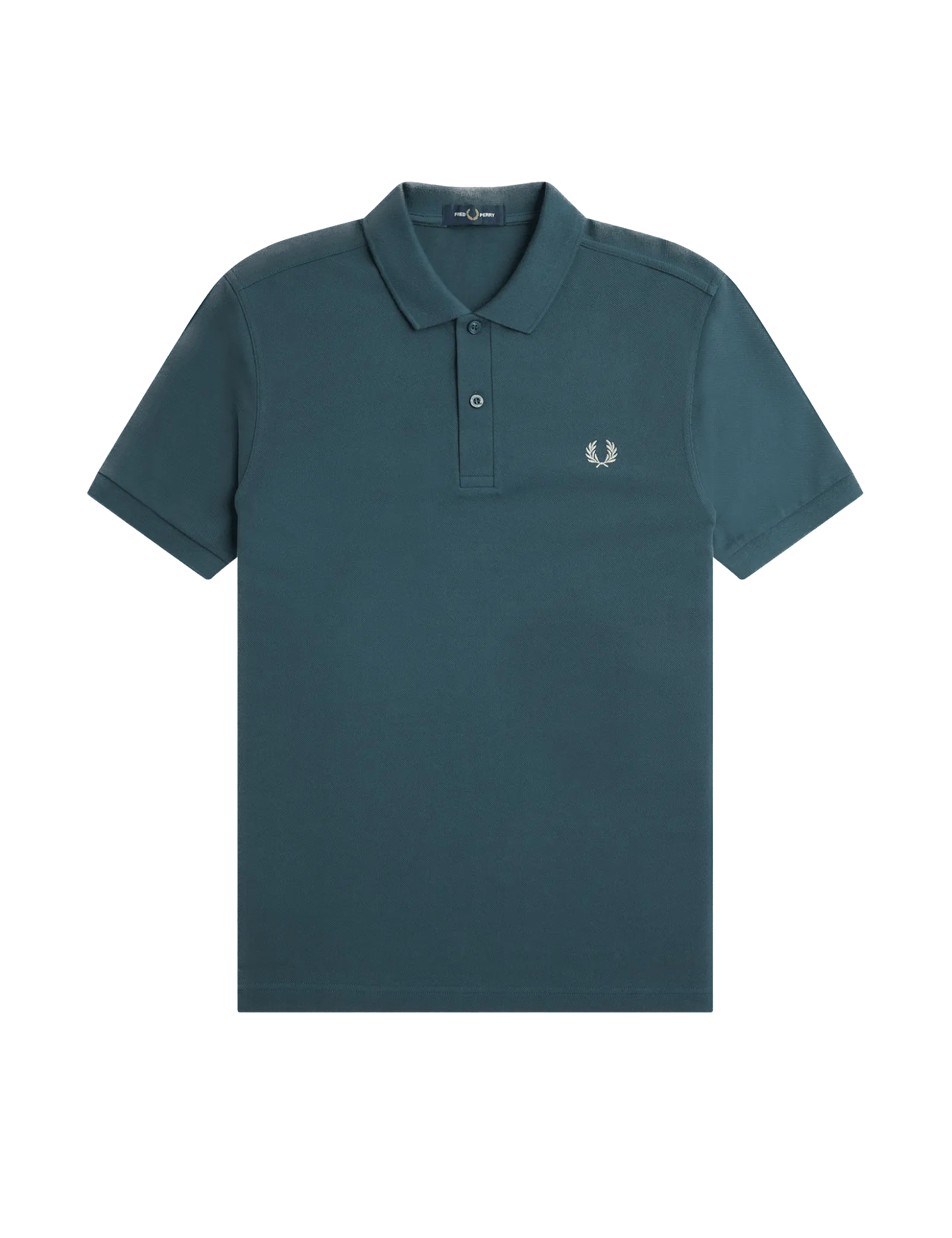 Polo Fred Perry M6000 Azul Petróleo Ostra Claro - ECRU