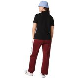 Polo Lacoste de Mujer en Piqué de Algodón Stretch Negro - ECRU