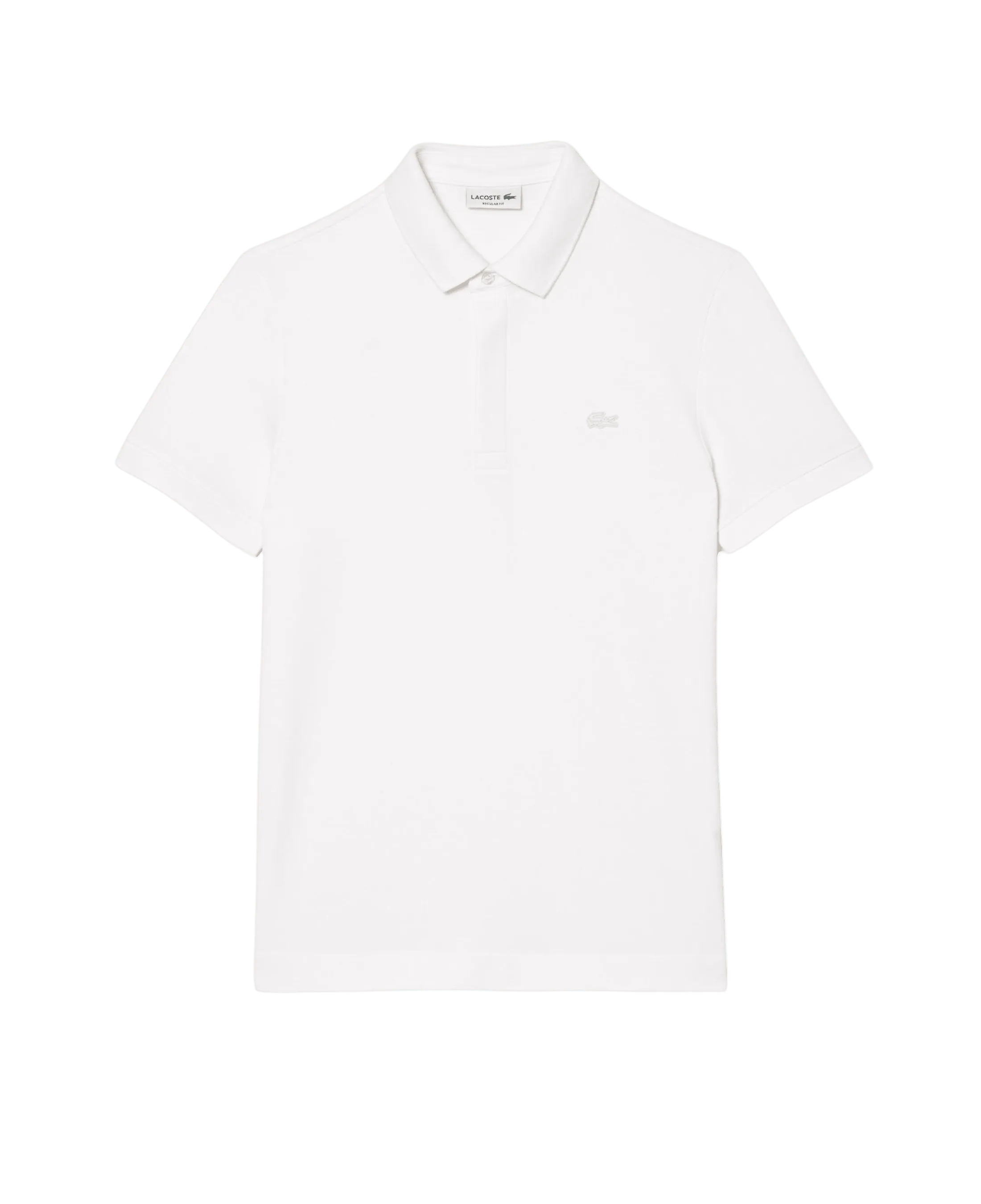 Polo Lacoste Paris Regular Fit Blanc - ECRU