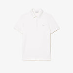 Polo Lacoste Paris Regular Fit Blanc - ECRU