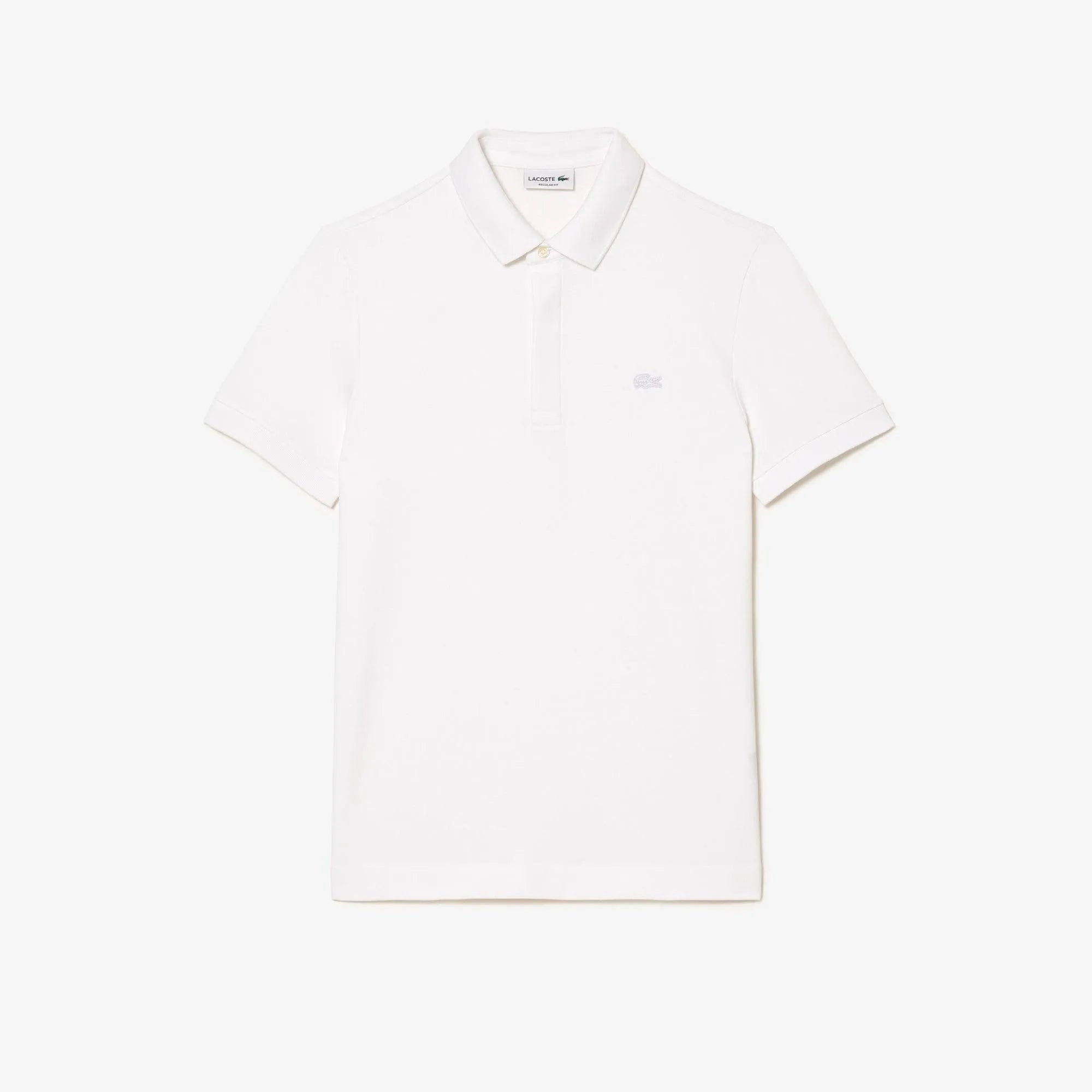 Polo Lacoste Paris Regular Fit Blanc - ECRU