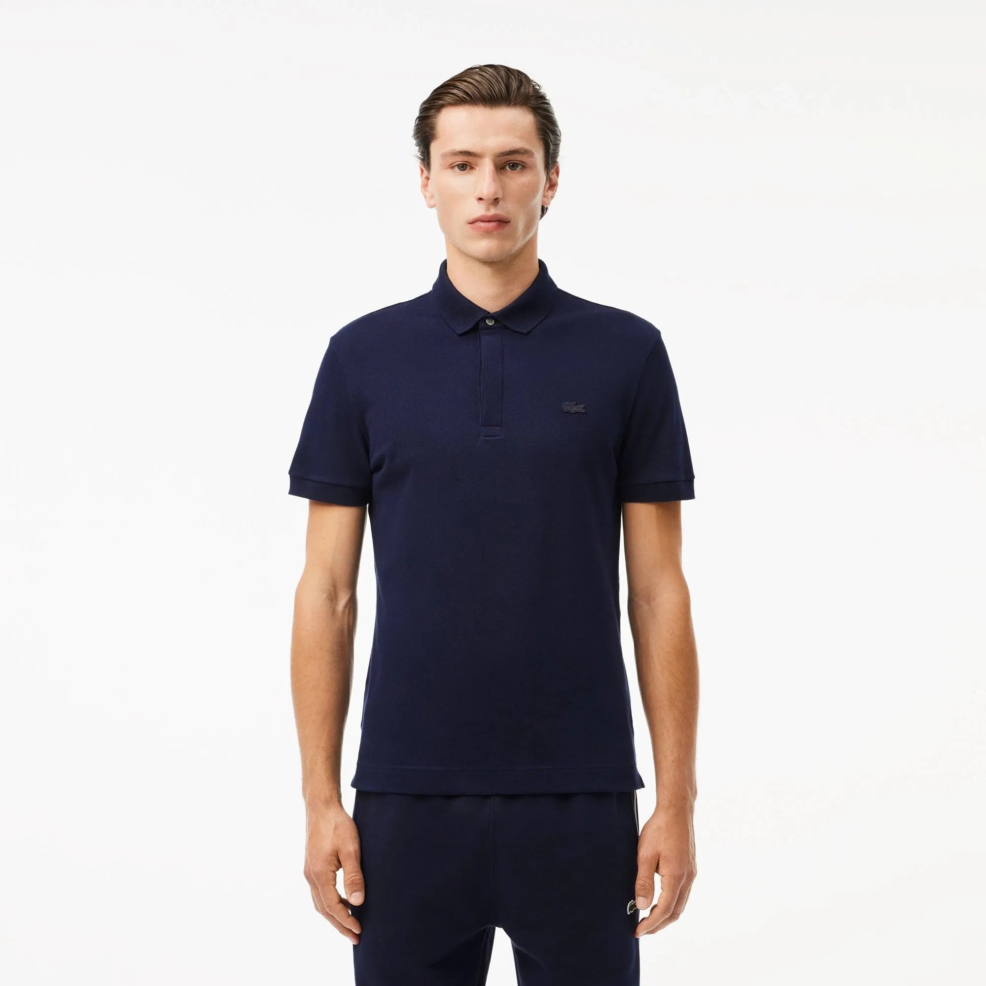 Polo Lacoste Paris Regular Fit Bleu Marine - ECRU