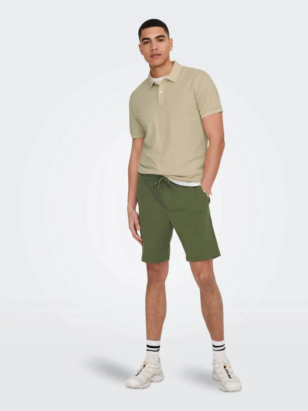 Polo Only & Sons de Hombre Manga Corta Moonstruck - ECRU